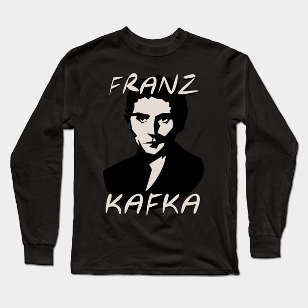 Franz Kafka Long Sleeve T-Shirt by HelenaCooper